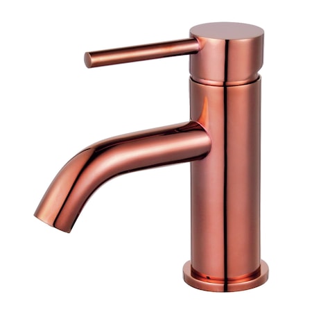Fauceture LS822DLRG Single-Handle Bathroom Faucet with Push Pop-Up, Rose Gold LS822DLRG